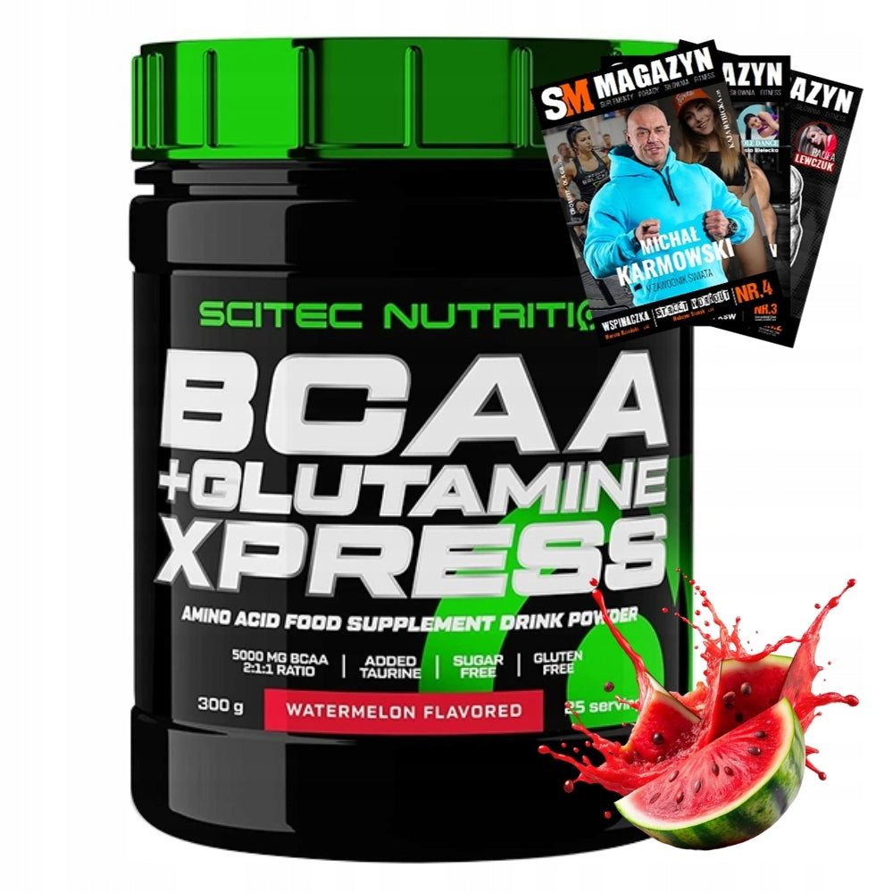 SCITEC BCAA+GLUTAMINE XPRESS 300 g AMINO ACIDS STRENGTH ENDURANCE REGENERATION