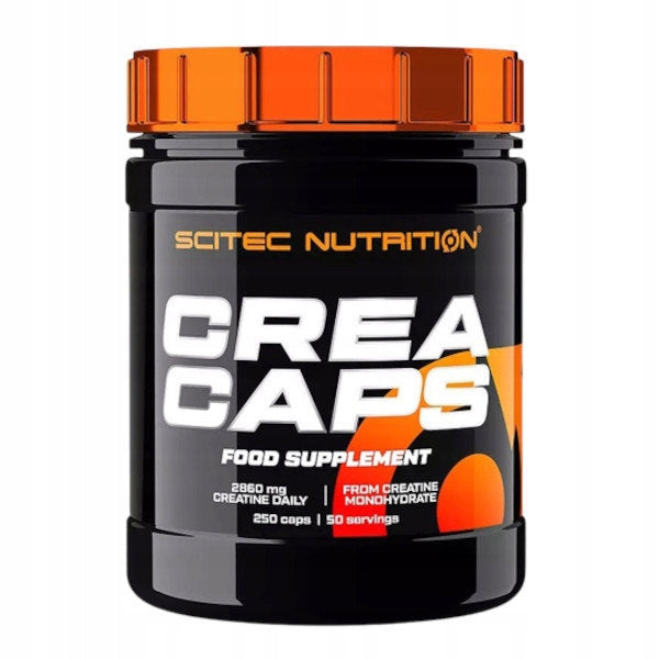 SCITEC CREATINE 250 kaps CREATINE MONOHYDRATE STRENGTH ENDURANCE TRAINING
