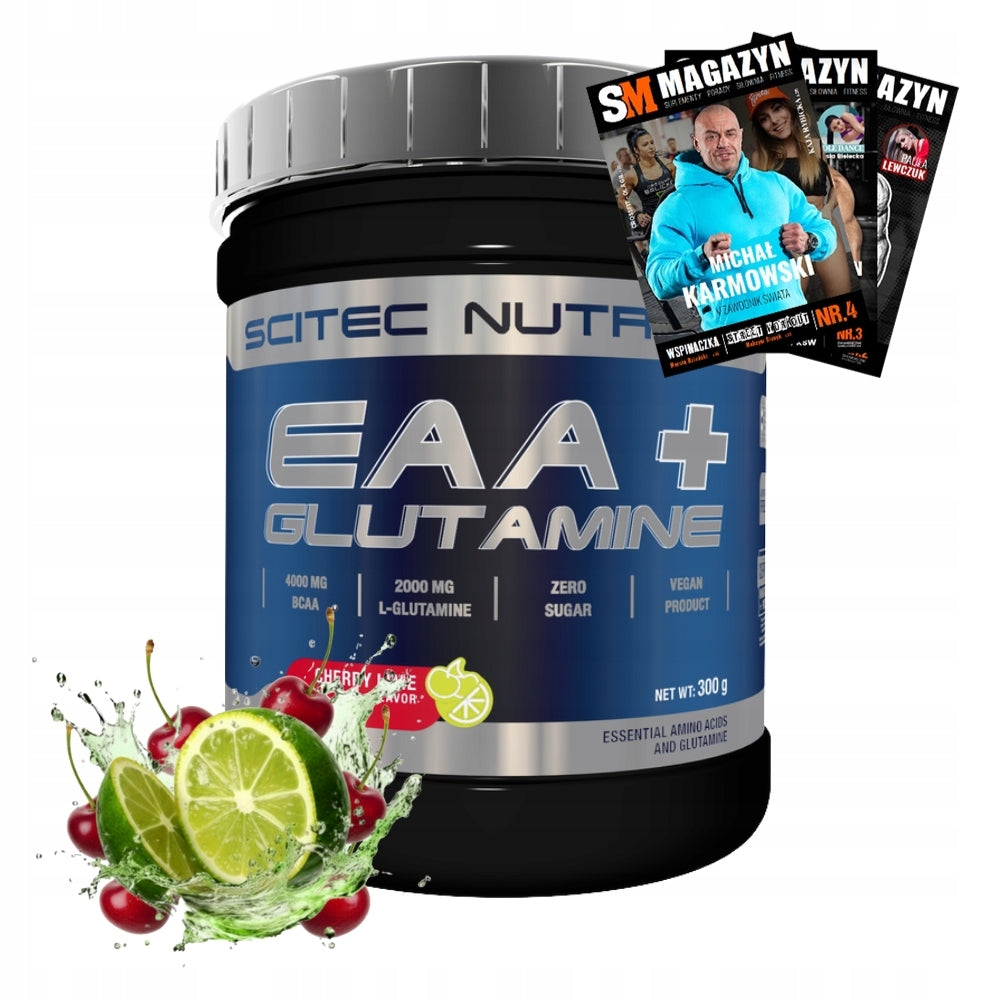 SCITEC EAA + GLUTAMINE 300g AMINO ACIDS REGENERATION ANABOLISM MUSCLE