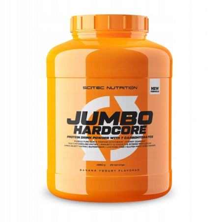 SCITEC JUMBO HARDCORE 3060G BANANA-YOGURT BEST GAINER AAKG ALA TYROSINE