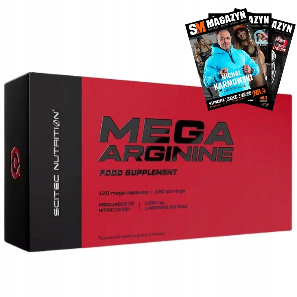 SCITEC MEGA ARGININE MUSCLE PUMP MASS MUSCLE REGENERATION 120k