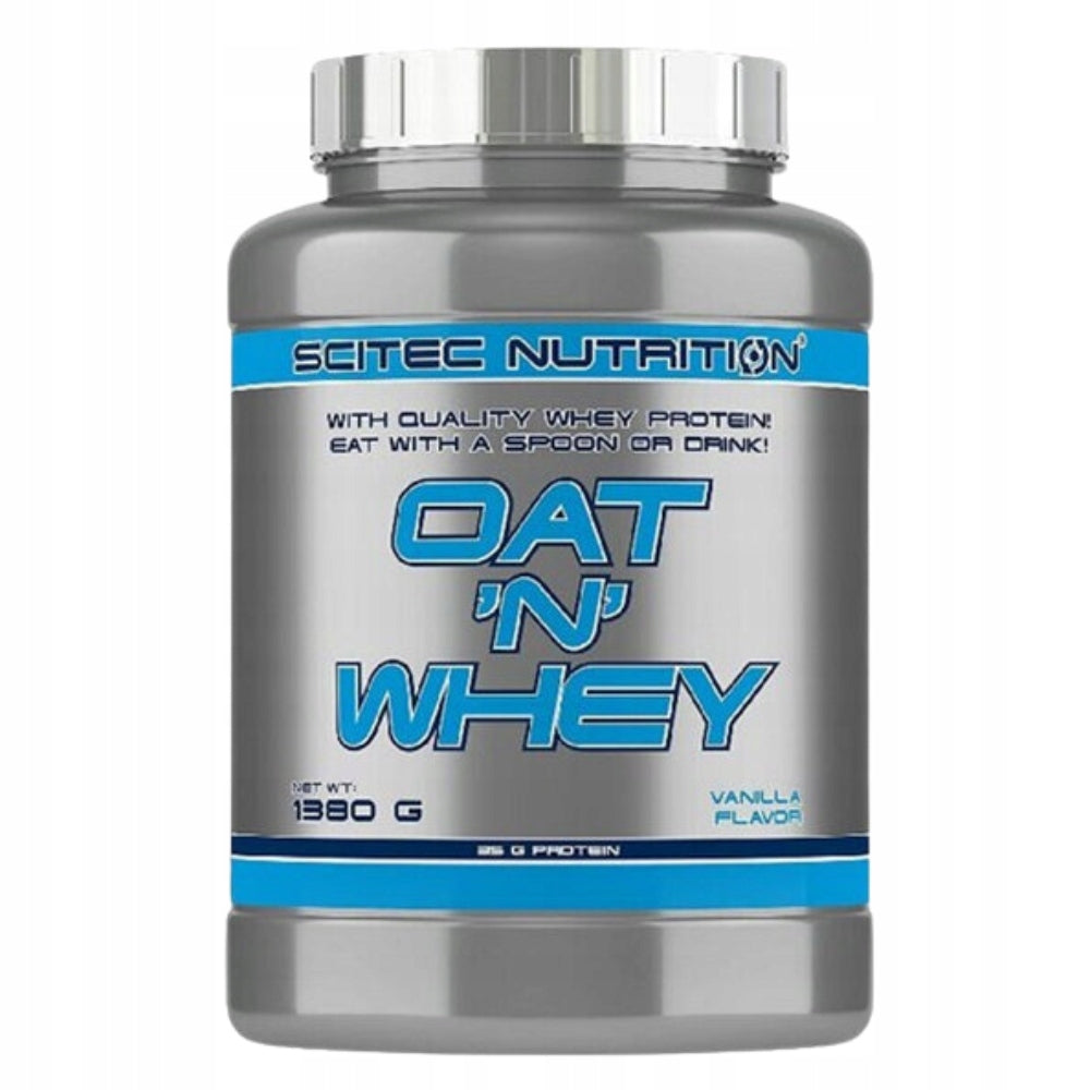SCITEC OAT 'N' WHEY 1380G 100% WPC MANNA BREAKFAST REGENERATION MASS MUSCLE Packaging status original