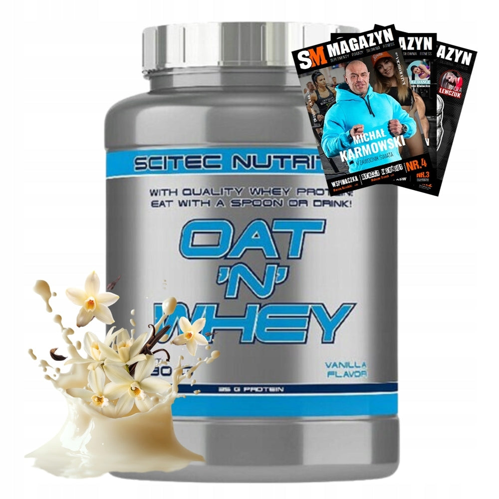 SCITEC OAT 'N' WHEY 1380G 100% WPC MANNA BREAKFAST REGENERATION MASS MUSCLE