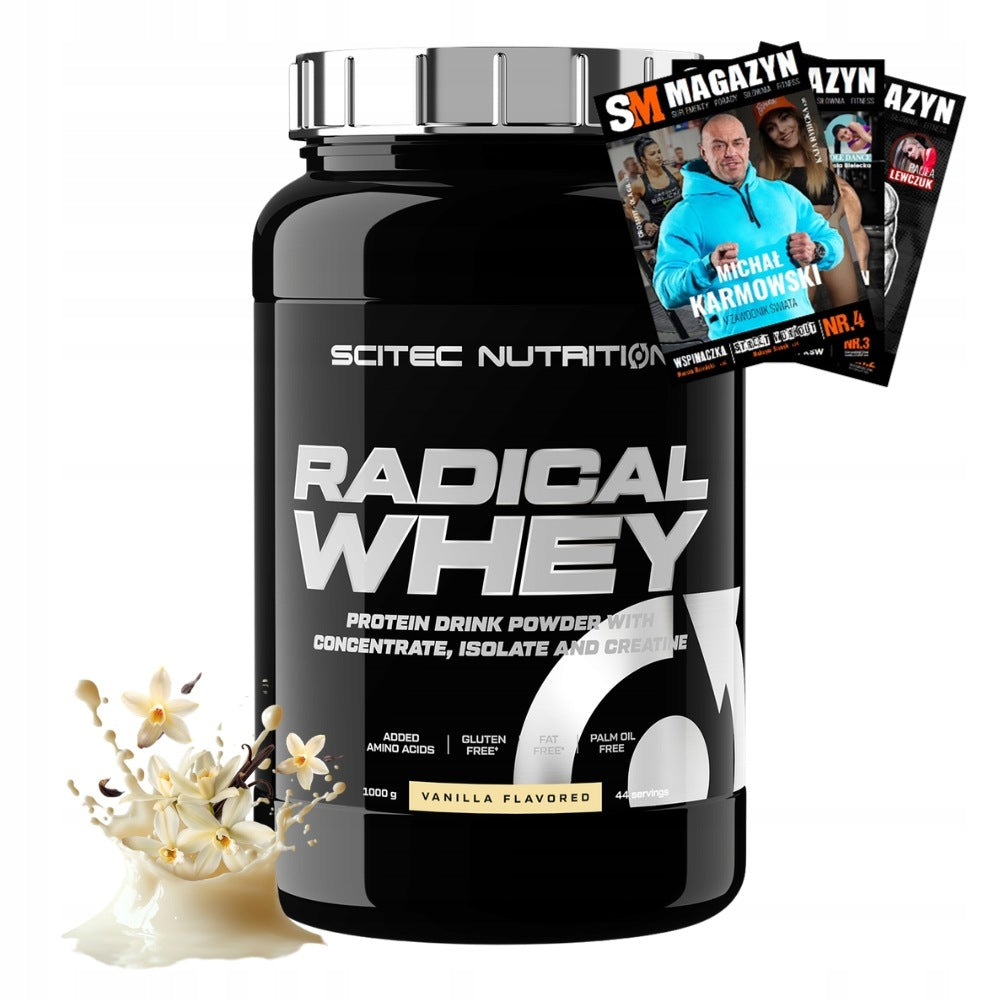 SCITEC RADICAL WHEY 1000 G – WHEY PROTEIN CONCENTRATE AND ISOLATE