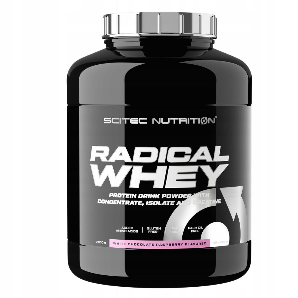 SCITEC RADICAL WHEY 2000g - Muscle Mass, Creatine Monohydrate, WPC, WPI Expiration date at least six months from the date of purchase