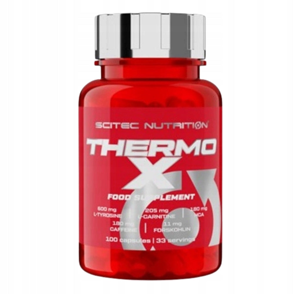 SCITEC THERMO X 100caps BURNER FAT BURNERS FOR SLIMMING METABOLISM Packaging status original