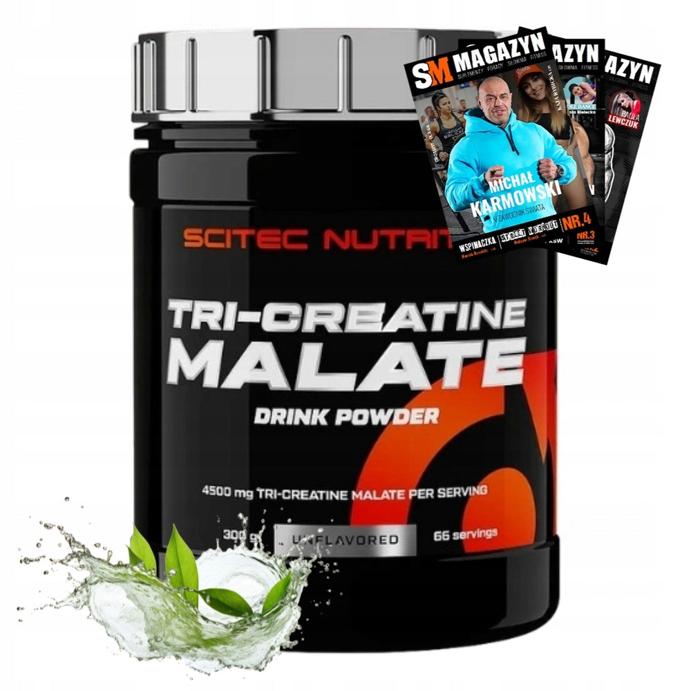 SCITEC TRI-CREATINE MALATE 300 g CREATINE PERFORMANCE STRENGTH ENERGY STIMULATION
