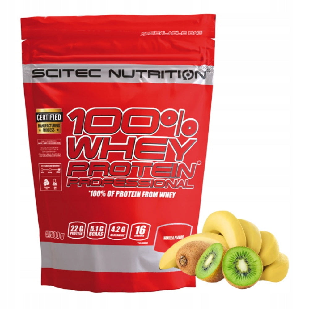 SCITEC WHEY PROTEIN PROFESSIONAL 500G KIWI BANANA PROTEIN SUPPLEMENT WPC Packaging status original
