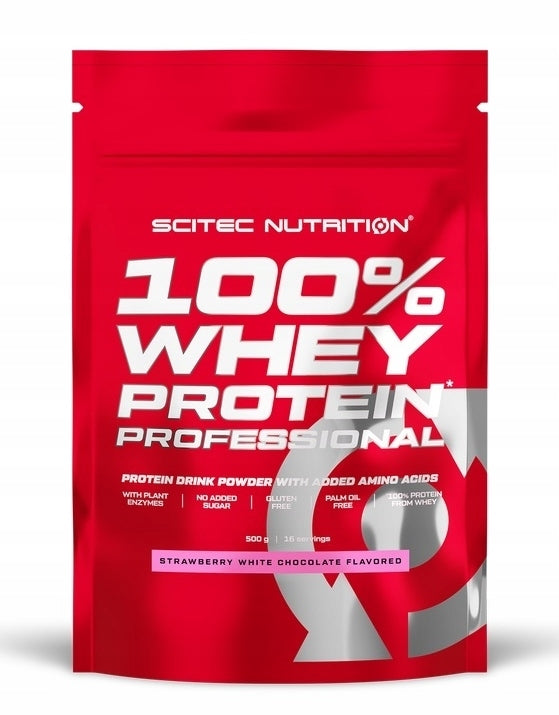 SCITEC WHEY PROTEIN PROFESSIONAL 500G STRAWBERRY-WHITE CHOCOLATE PROTEIN WPC