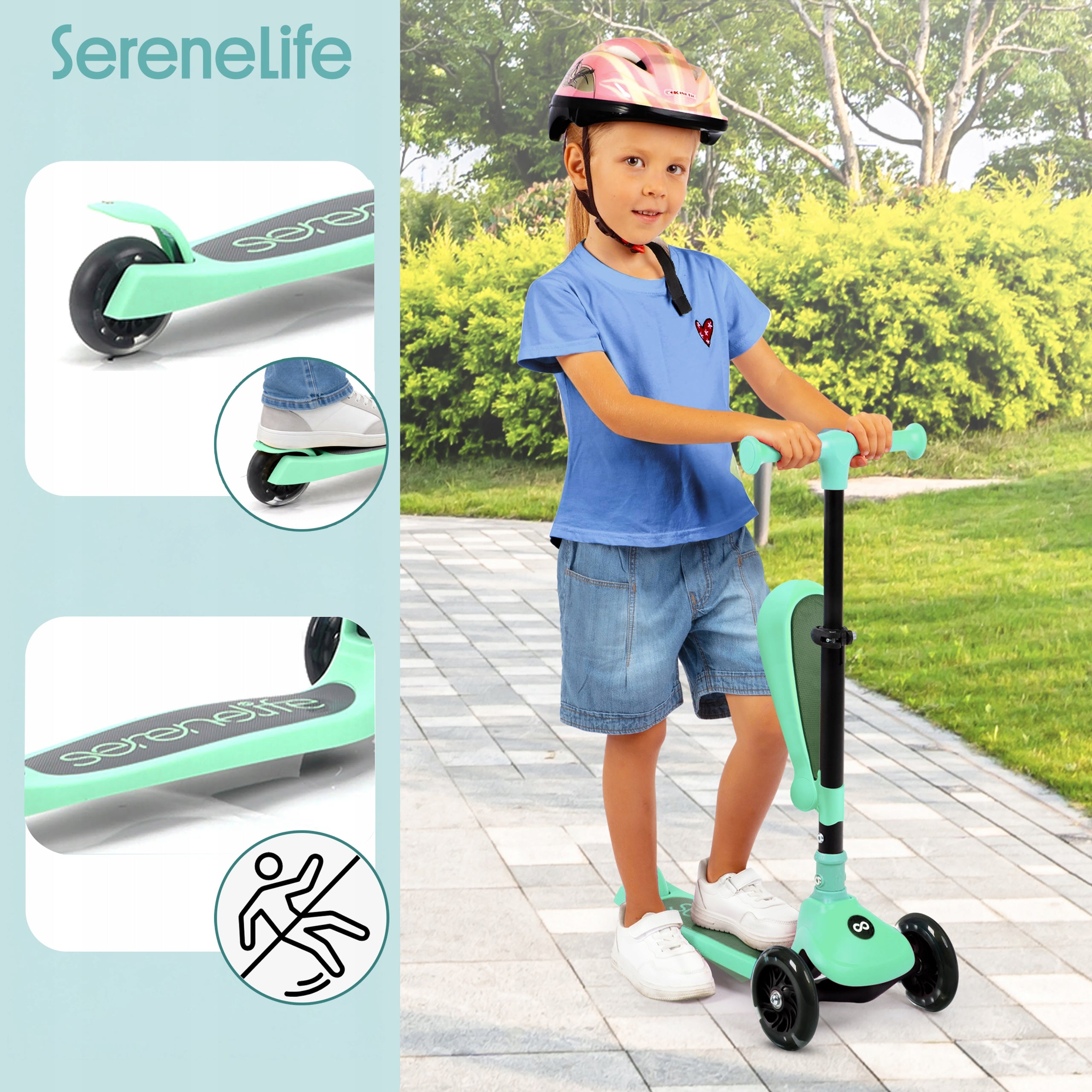 SCOOTER FOR CHILDREN BALANCE SEAT TRIPLE MINT Brand no brand
