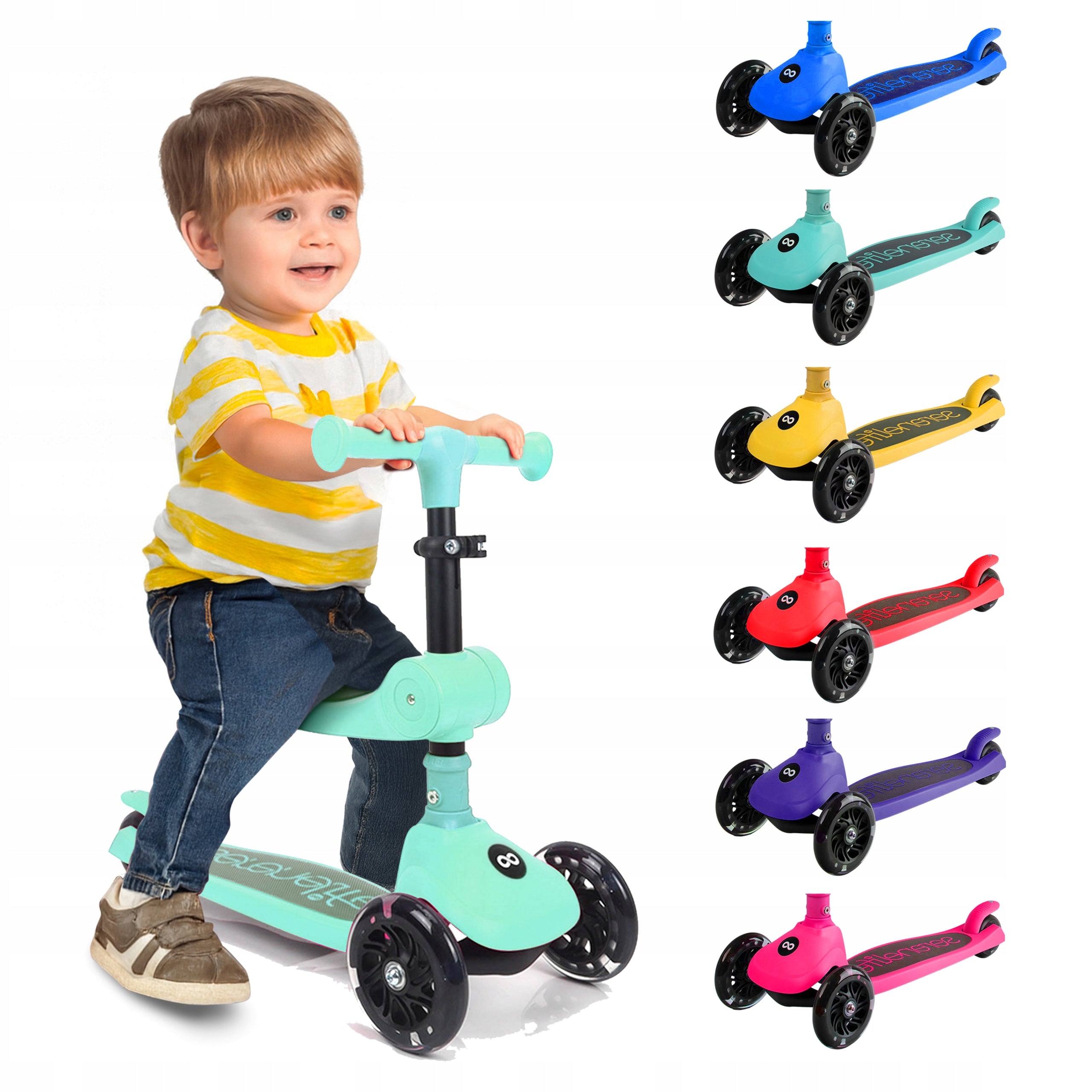 SCOOTER FOR CHILDREN BALANCE SEAT TRIPLE MINT Packaging status original