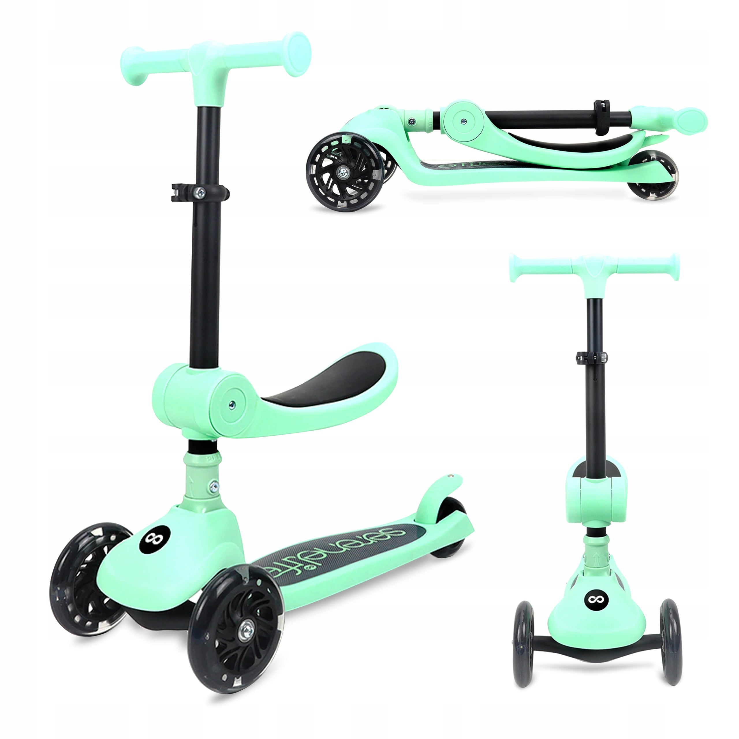 SCOOTER FOR CHILDREN BALANCE SEAT TRIPLE MINT