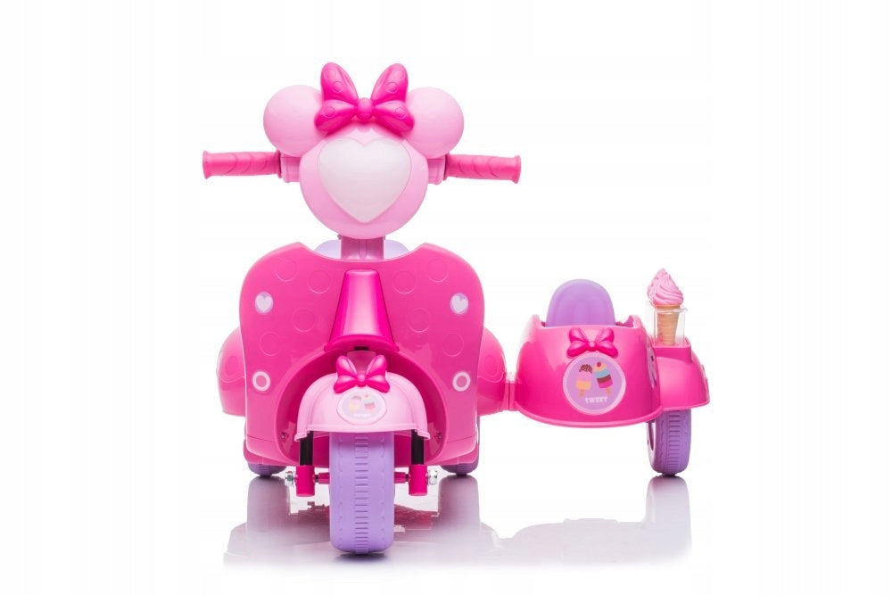 SCOOTER ICE CREAM PARLOR TRICYCLE JT5258 PINK Batteries included yes