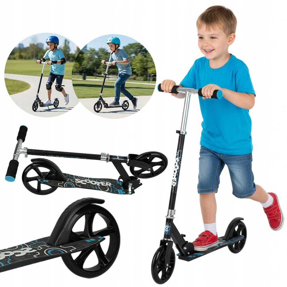 SCOOTER LARGE FOLDING URBAN DESIGN ADJUSTABLE HEIGHT 80KG Manufacturer code 90016TY2147BK