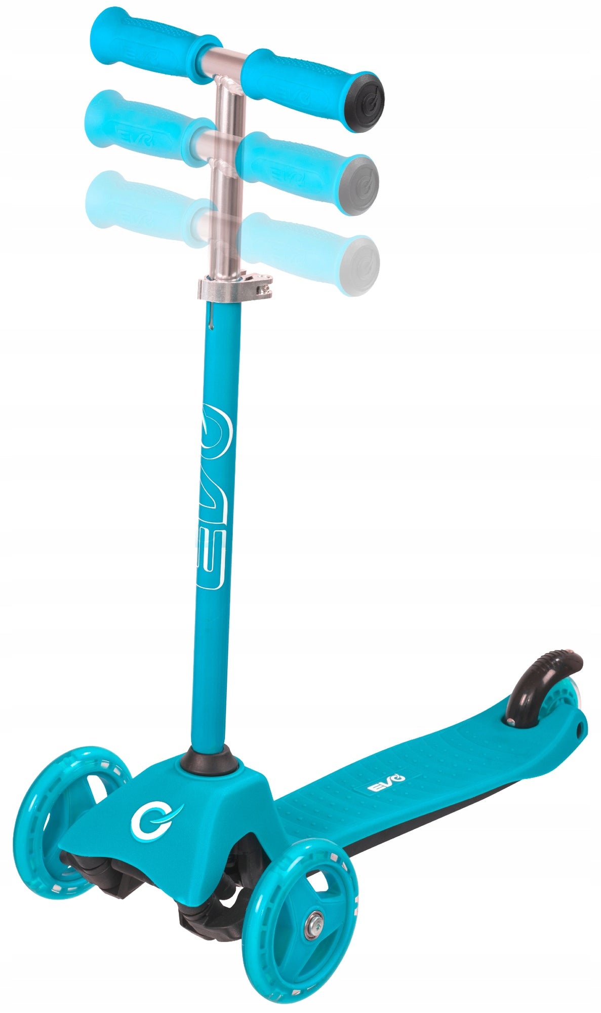 SCOOTER RIDER FOR CHILDREN 2IN1 ADJUSTABLE TRICYCLE LIGHT BLUE 12m+ Color blue
