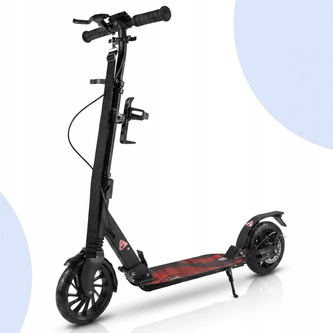 SCOOTER WITH WATER BOTTLE HOLDER DISC BRAKE FOLDING SHOCK ABSORPTION LARGE XL Packaging status original
