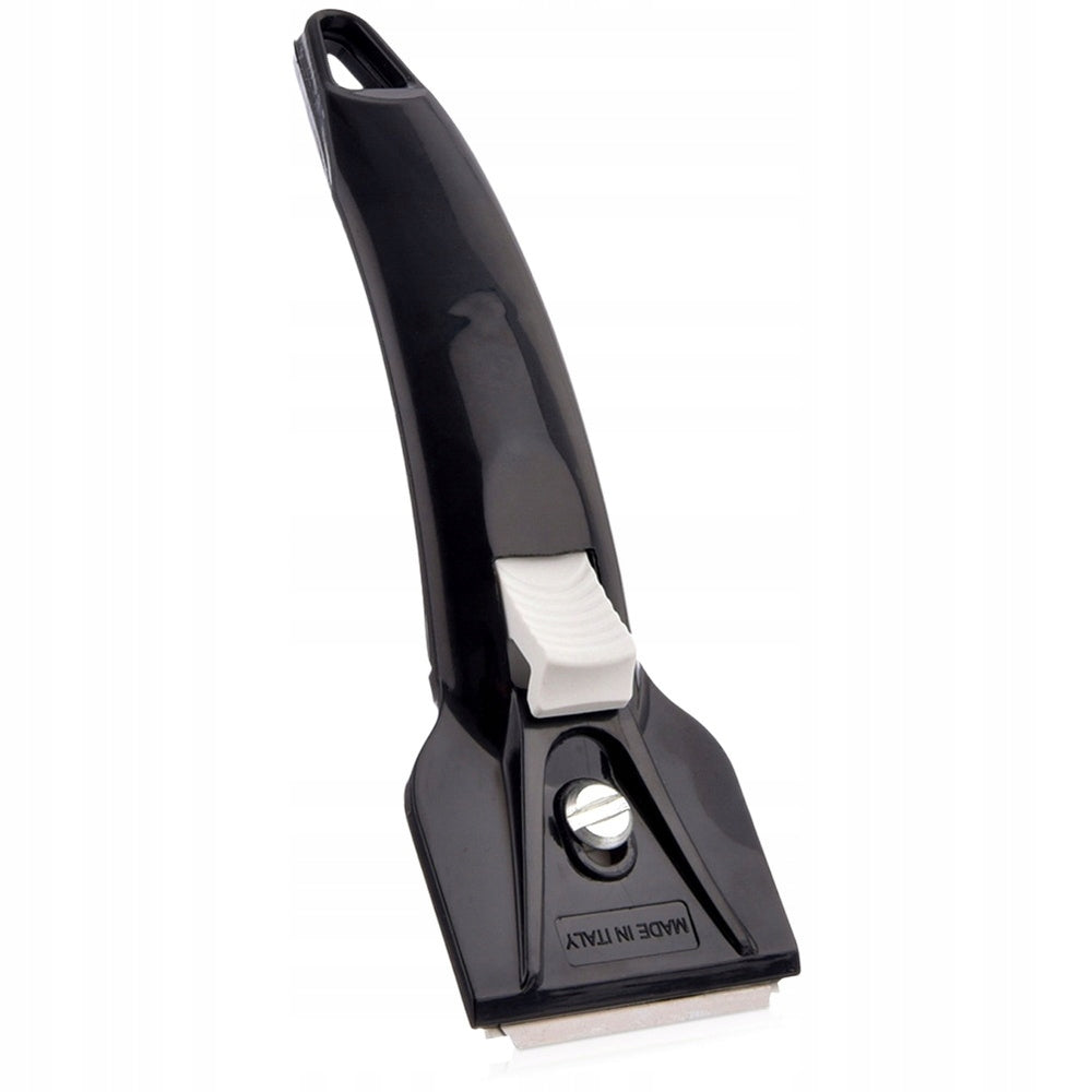SCRAPER 16X5CM METAL PLASTIC BLACK KITCHEN FOR INDUCTION HOBS