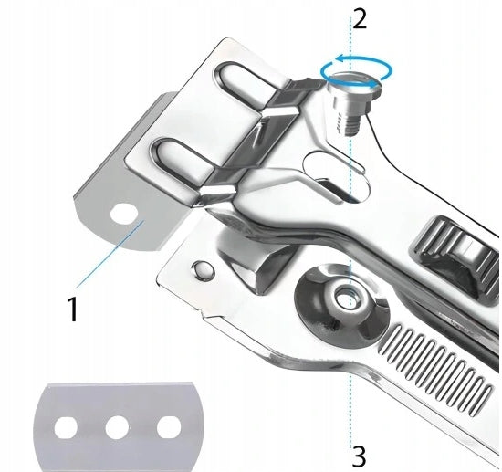 SCRAPER 6x BLADE SCRAPER FOR INDUCTION HOBS WINDOW GLASS Brand Aptel