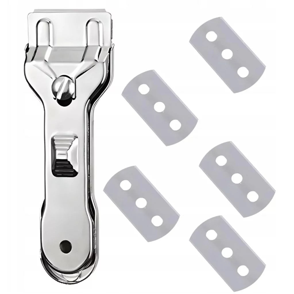 SCRAPER 6x BLADE SCRAPER FOR INDUCTION HOBS WINDOW GLASS Manufacturer code SKROBAK 6x OSTRZE