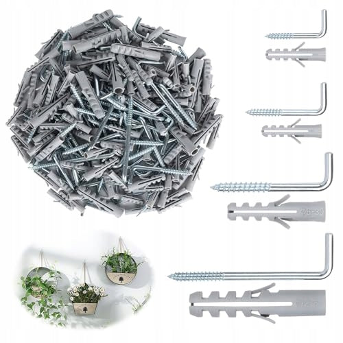 SCREW HOOKS L GALVANIZED 220 PCS 4 SIZES FOR WORKSHOP HOUSE Brand no brand