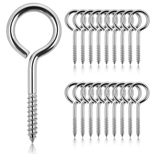 SCREW-IN EYE HOOKS 65 MM STAINLESS STEEL SET OF 18 Manufacturer code SWC5908807040623