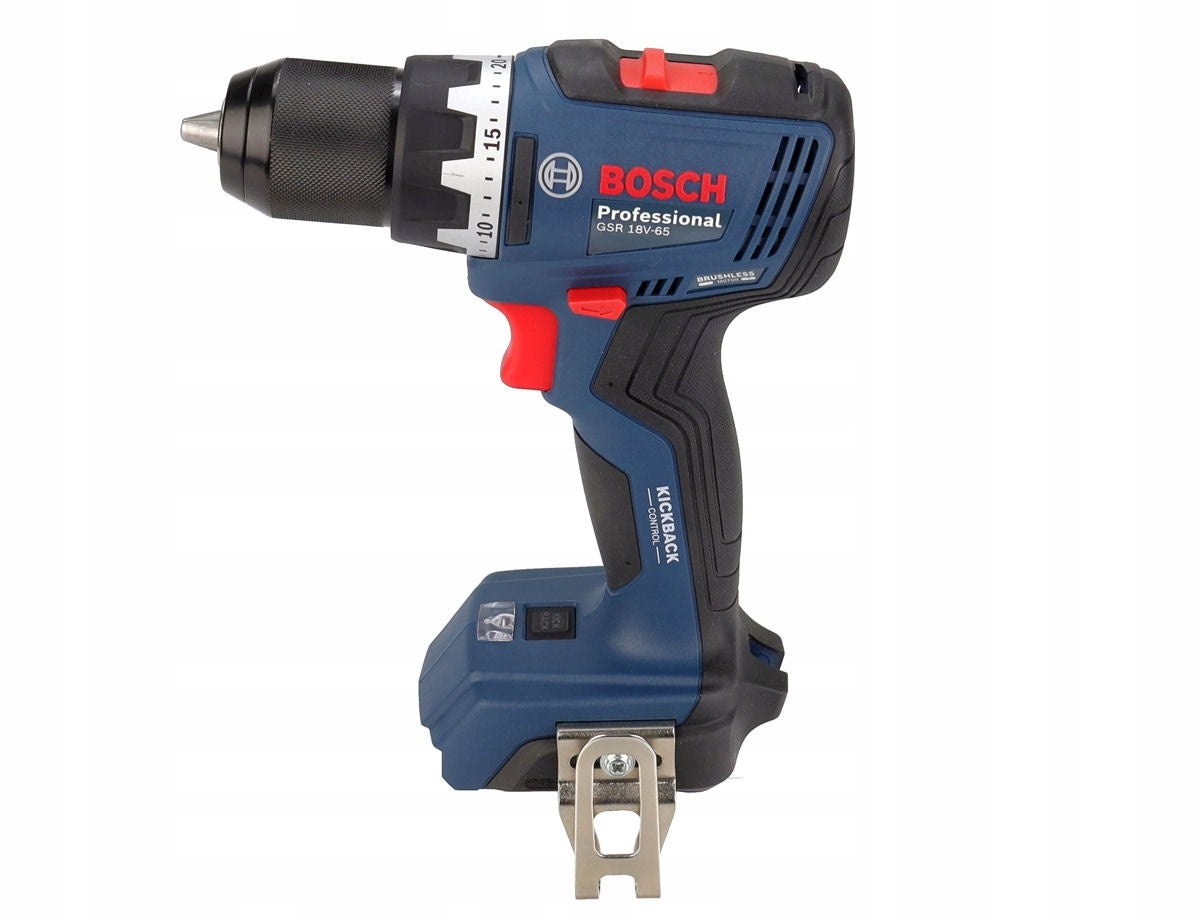 SCREWDRIVER 63Nm GSR 18V-65 BOSCH BRUSHLESS BODY + CASE Manufacturer code 06019N3201
