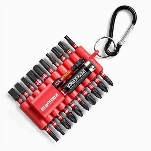 SCREWDRIVER BITS SET OF 22 PIECES STEEL S2 MAGNETIC POZIDRIV TORX