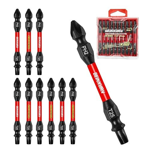 SCREWDRIVER BITS TORX T20 T25 MAGNETIC STEEL SET OF 10 PCS STEEL Brand no brand