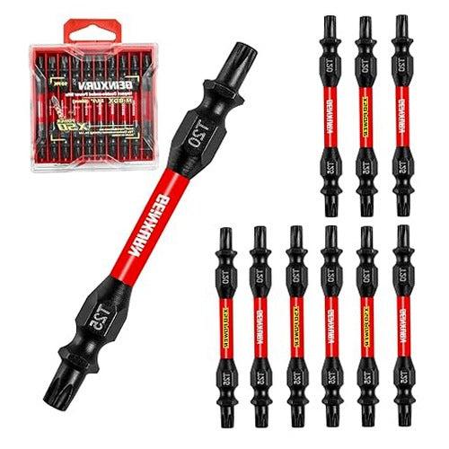 SCREWDRIVER BITS TORX T20 T25 MAGNETIC STEEL SET OF 10 PCS STEEL