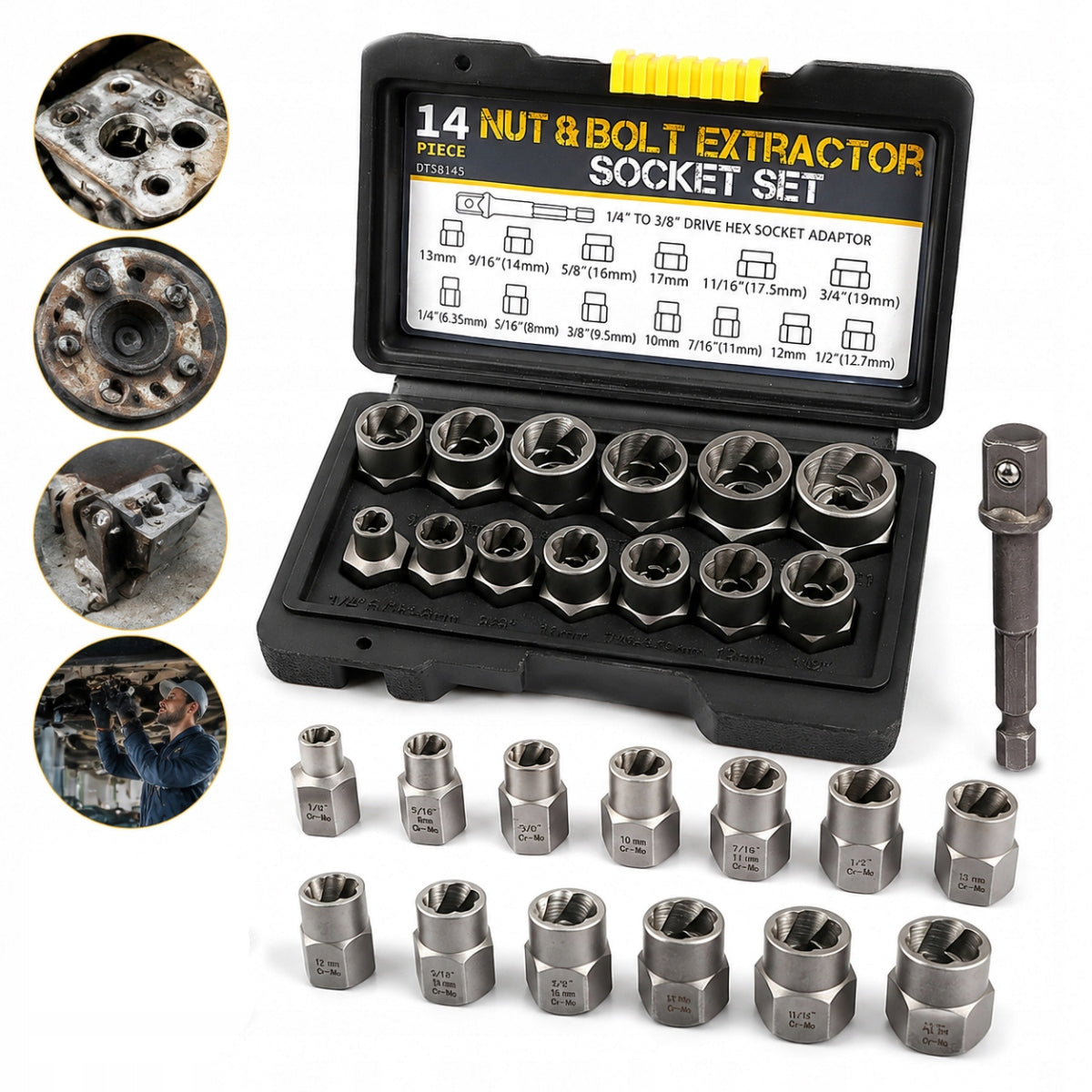 SCREWDRIVER CAPS FOR MACHINED DAMAGED NUT BOLTS