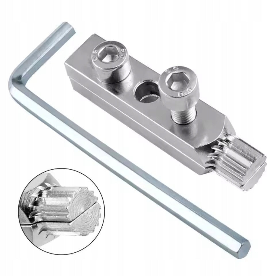 SCREWDRIVER FOR BROKEN PIPE THREADS DRILL WRENCH BROKEN DAMAGED Key type spline wrench