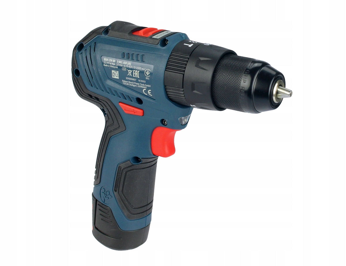SCREWDRIVER GSB 12V-30 BOSCH 2x2,0Ah BRUSHLESS Battery capacity 2 Ah