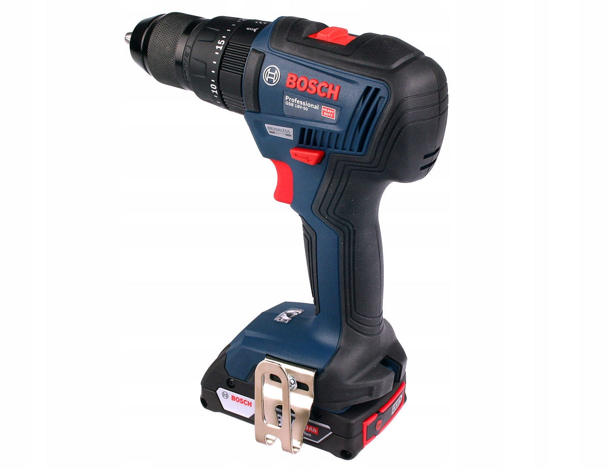 SCREWDRIVER GSB 18V-50 BOSCH 2x2,0Ah BRUSHLESS Series GSB 18V-50