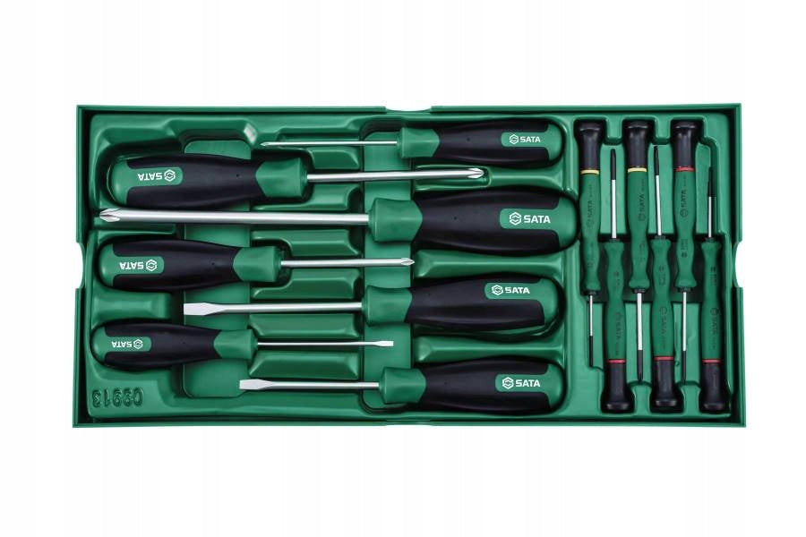 SCREWDRIVER SET 13 PCS INSERT FOR TROLLEY SATA ST09913 09913 - BOAT