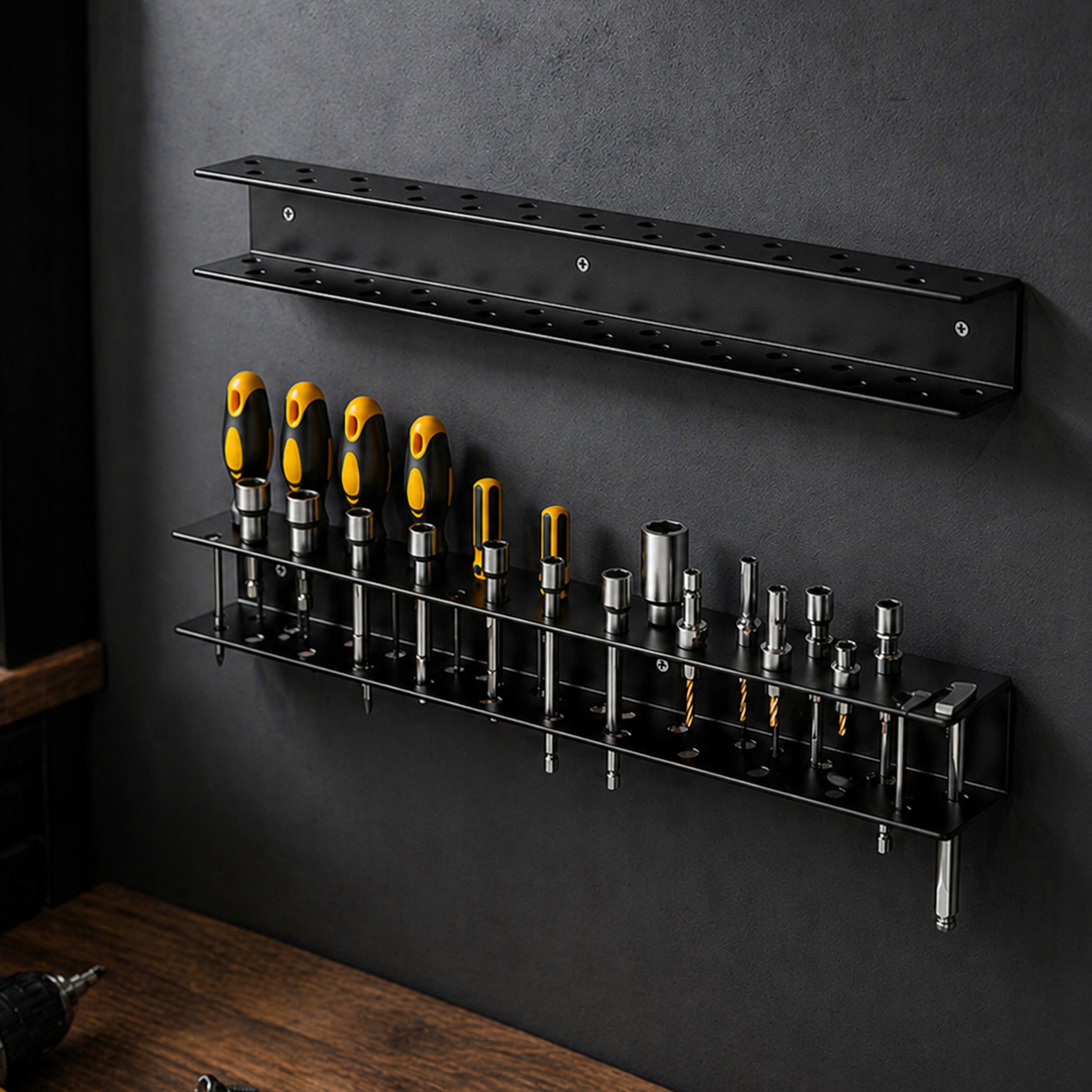 SCREWDRIVER WALL HANGER SCREWDRIVERS WORKSHOP STRIP HOLDER 50cm Brand Renew Force