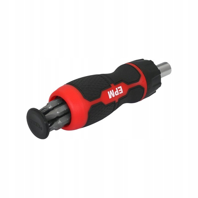 SCREWDRIVER WITH MAGAZINE BITS RED LINE 6 PCS. E-400-0386 EPM Brand EPM