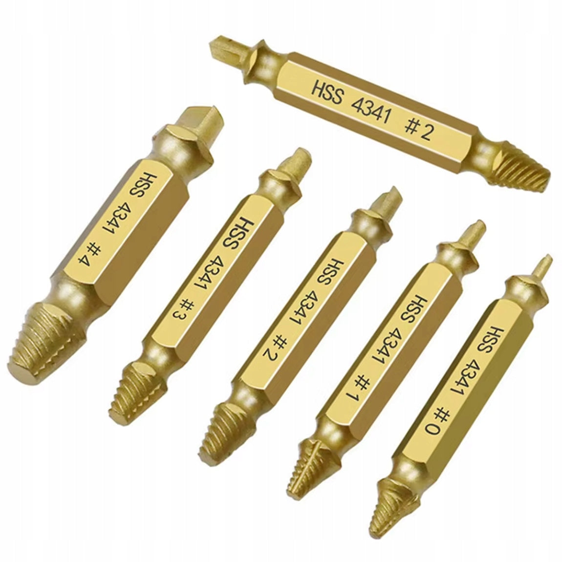 SCREWDRIVERS FOR BROKEN SCREWS SCREW PINS 6PCS SET + CASE