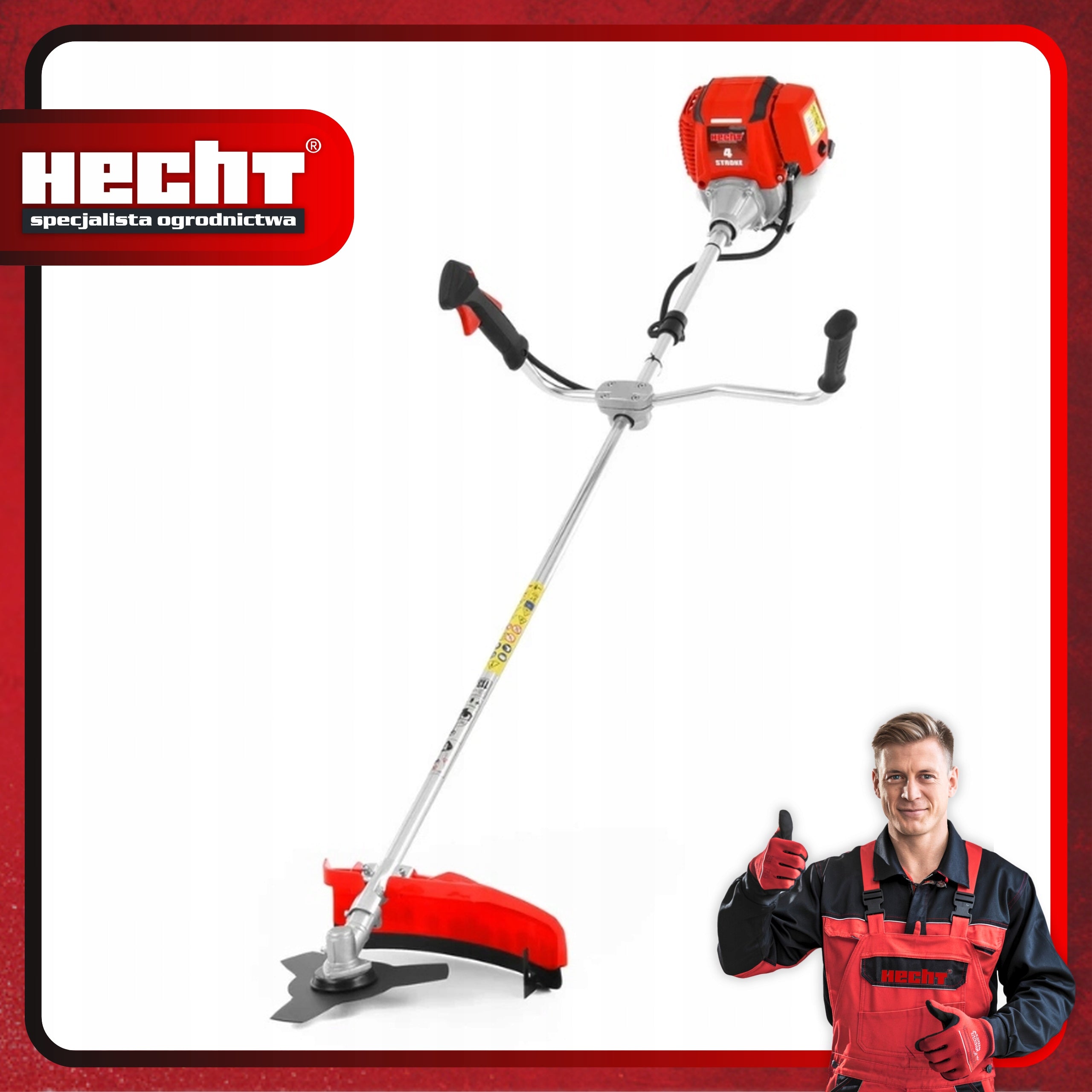 SCYTHE COMBUSTION TRIMMER FOR GRASS 4 STROKE HECHT 143R POWER 1,6KM Manufacturer code HECHT143R