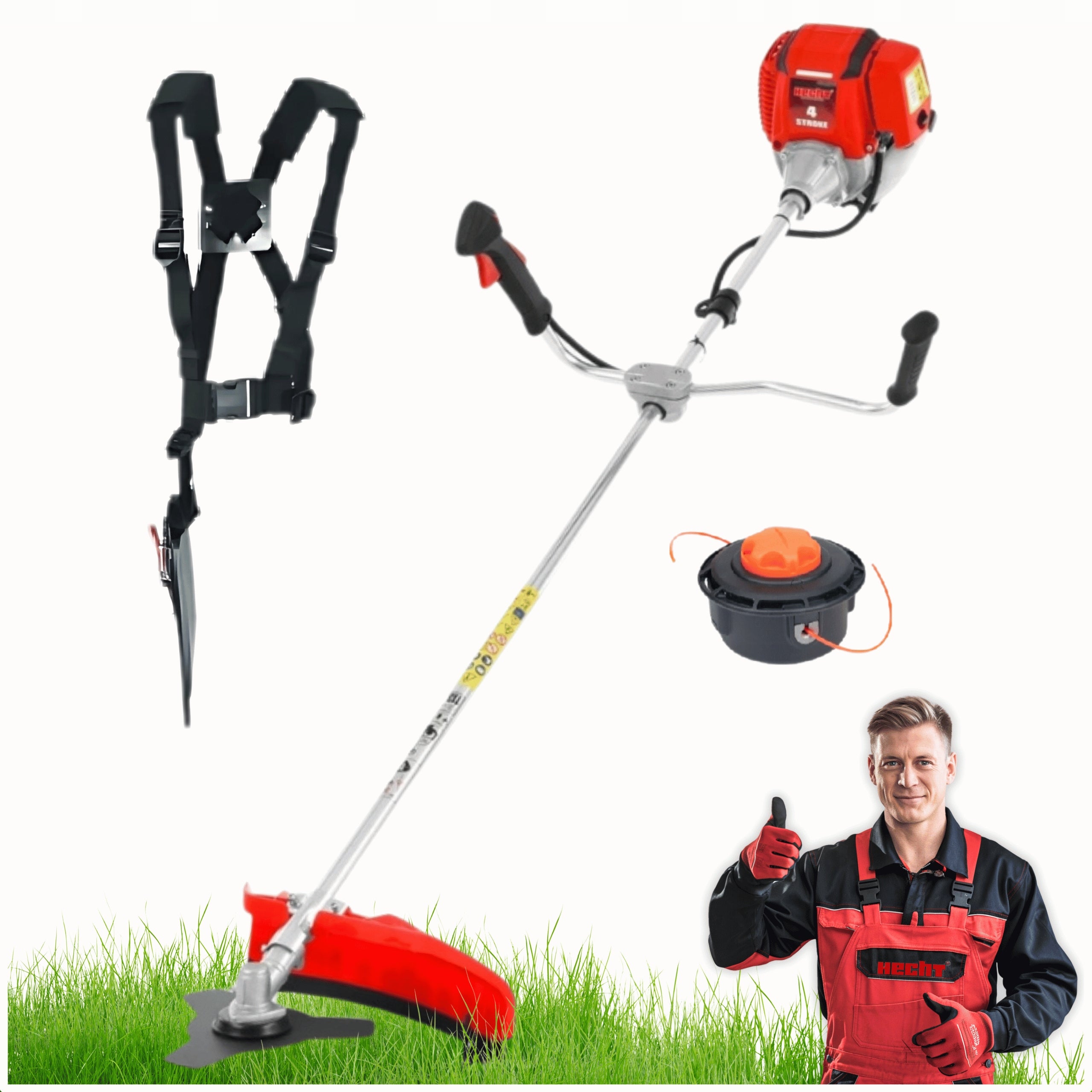SCYTHE COMBUSTION TRIMMER FOR GRASS 4 STROKE HECHT 143R POWER 1,6KM