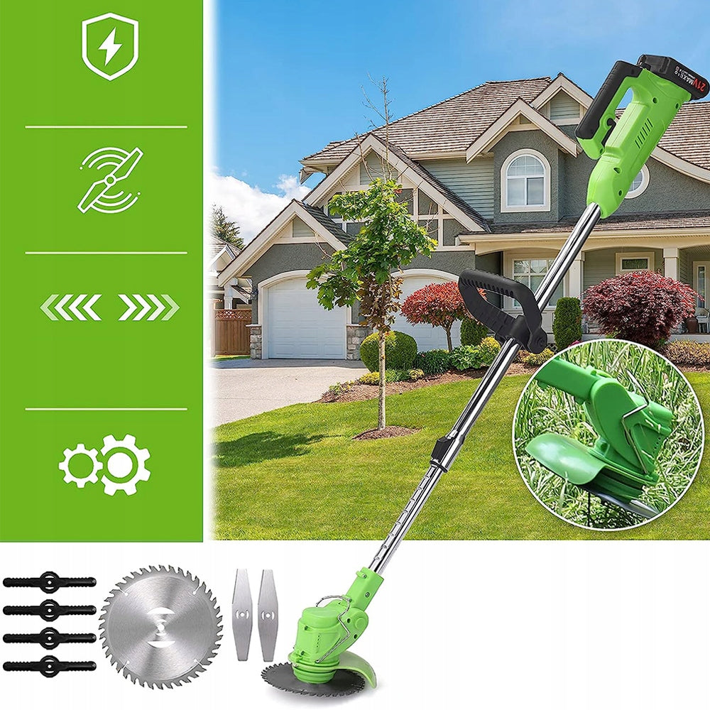 SCYTHE CORDLESS GARDEN TRIMMER BRUSH CUTTER + 2xAKU 21V SET Engine power 1000 W