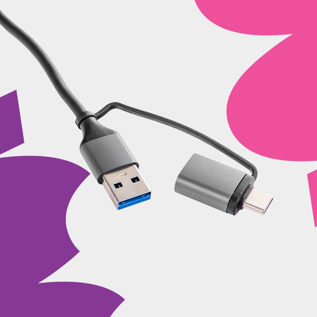 SD Memory Card Reader MicroSD USB-C USB-A Adapter Spacetronik Manufacturer code SPU-CR05