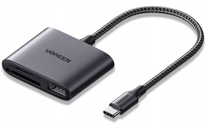 SD and TF card reader Ugreen CM387 Black
