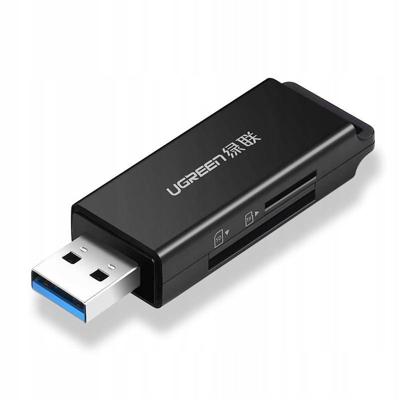 SD/microSD card reader USB 3.0 Ugreen CM104 Black