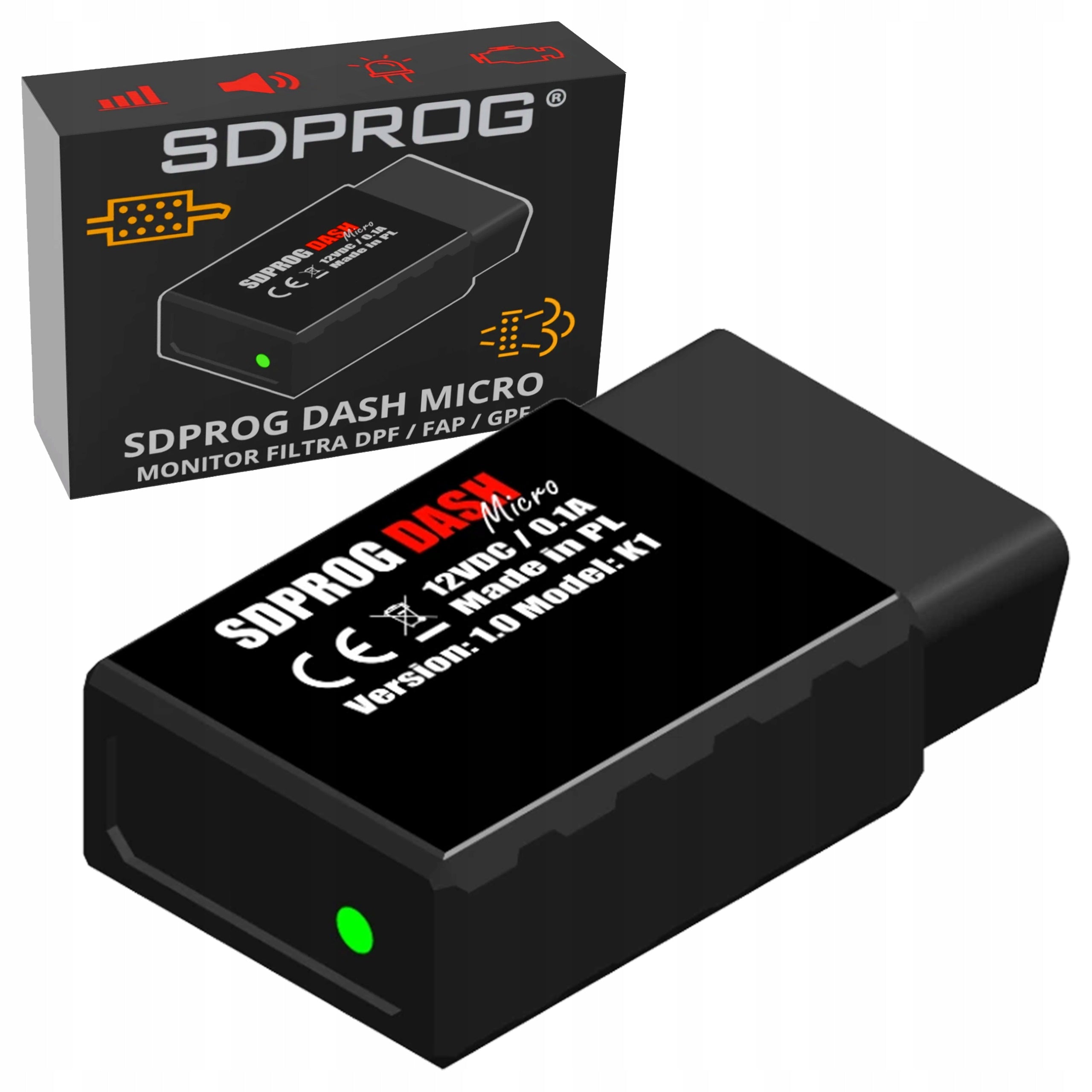 SDPROG DASH MICRO K1 DPF FILTER MONITOR OBD2 CLOG INDICATOR FOR HYUNDAI