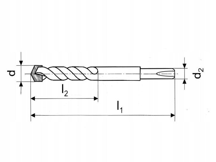 SDS-PLUS CONCRETE DRILL BIT 6x160 mm HARD CONCRETE WALL BRICK STRONG CROSS Purpose for concrete for bricks for stone others