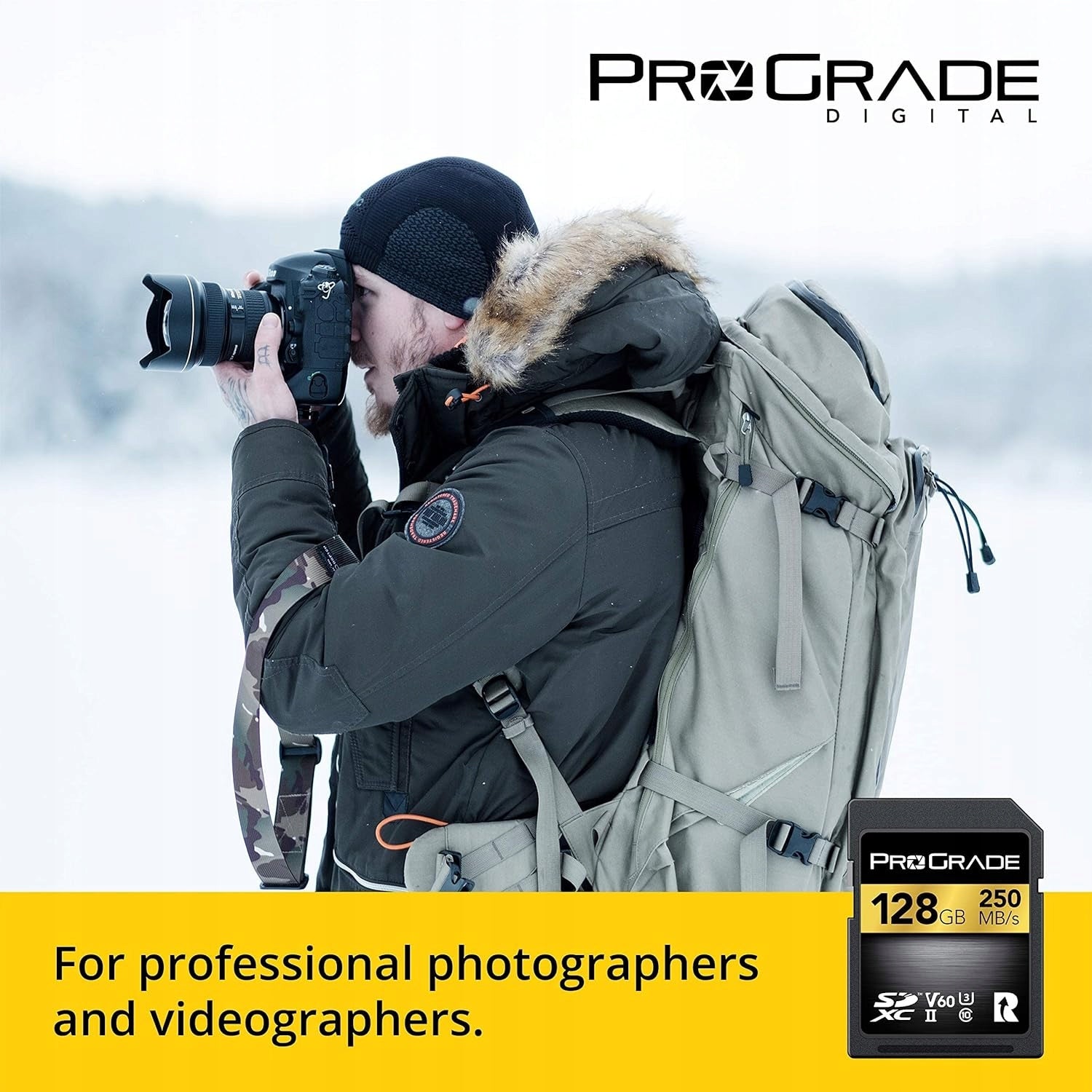 SDXC card 128GB ProGrade Digital write speed 130MB/s read 250MB/s Card capacity 128 GB
