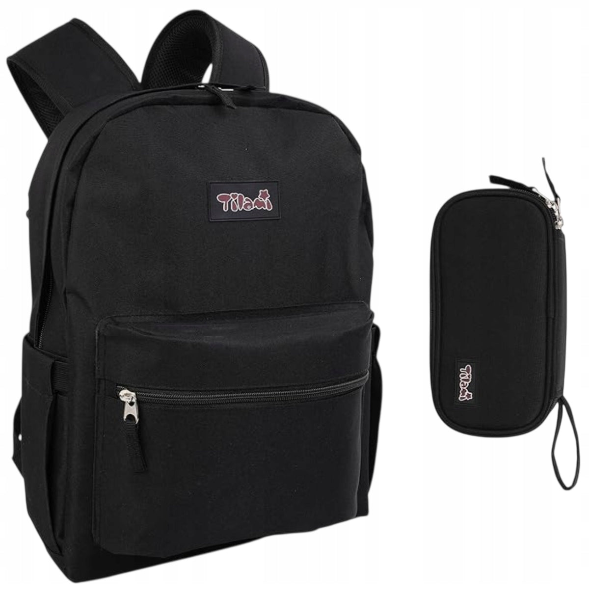 SEASTIG School Backpack Set 30L + PENCIL CASE Black LAPTOP Waterproof