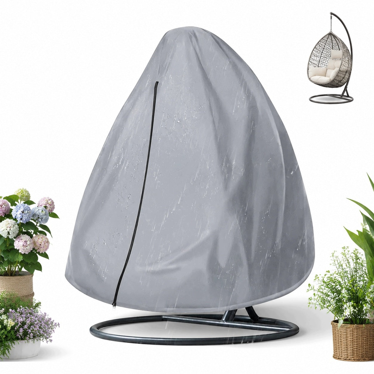 SEAT COVER HANGING BASKET COCOON DOUBLE GARDEN SWING + BAG