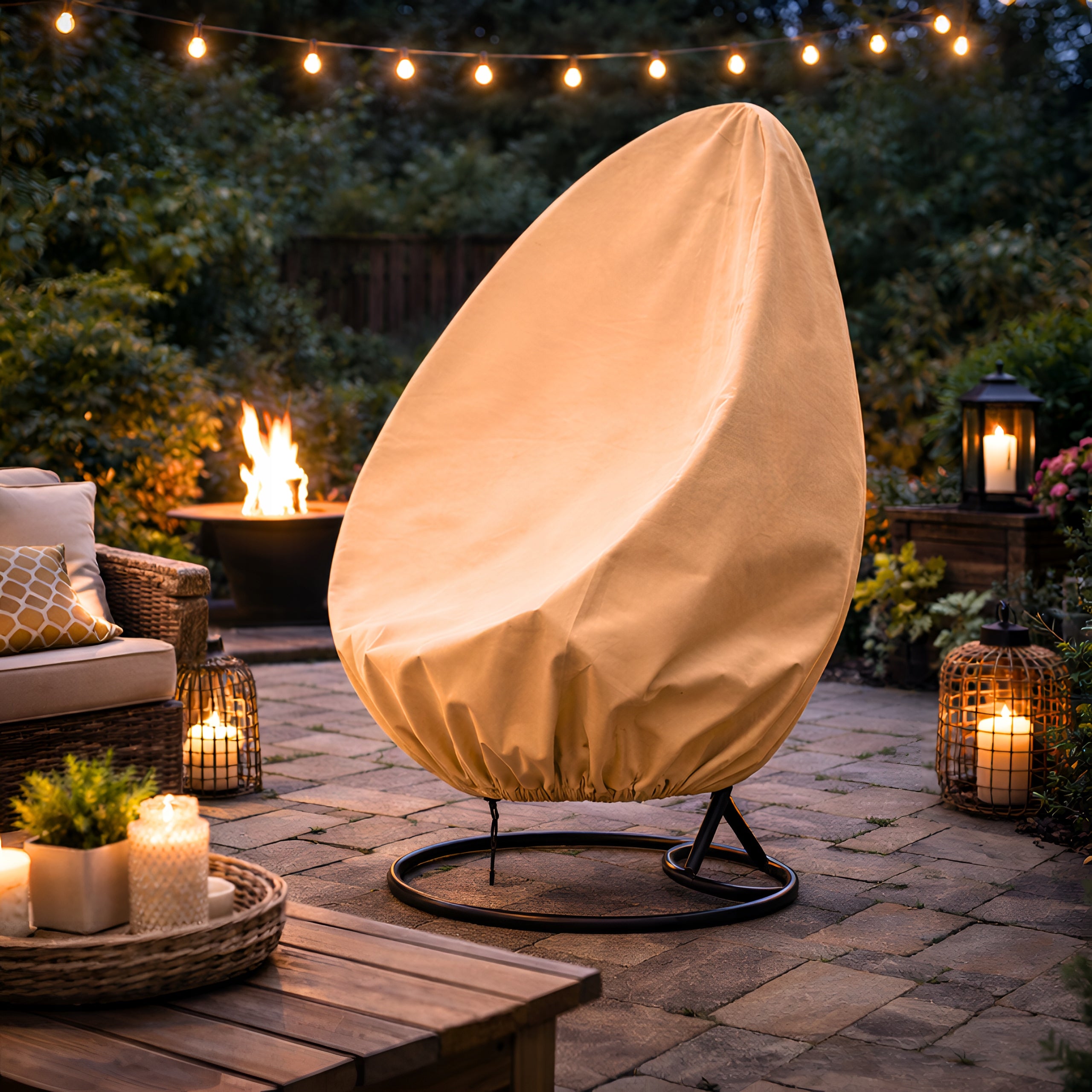 SEAT COVER HANGING GARDEN SWING COCOON BASKET COVER WATERPROOF Product width 170 cm