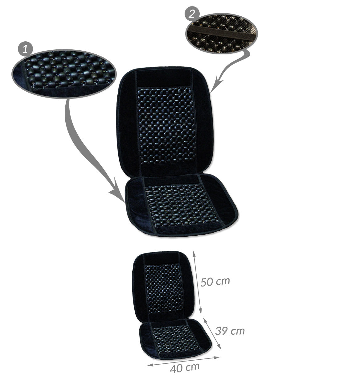 SEAT MAT BEADS BEAD COVER GW Brand ABM